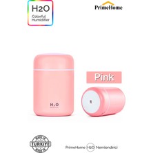 H2o 300 ml Ultrasonik Hava Nemlendirici Ve Aroma Difüzörü H2o Yerli Üretim Pembe