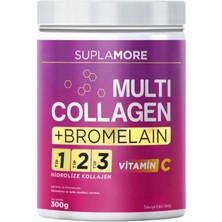 Suplamore Kolajen Multi Collagen & Bromelain Tip1 Tip2 Tip3 Hidrolize Kolajen Powder 300gr