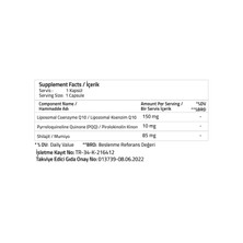 Validus Exclusive Liposomal Coenzyme Q10 + PQQ + Shilajit Kapsül