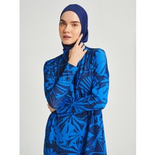 Alfasa Üstü Desenli Rahat Tesettür Mayo