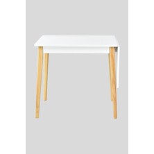 Vilinze Avanos Katlanır Ahşap Mutfak Masası - 70X80 cm (70X120 Cm)