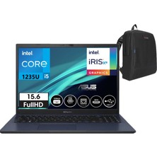 Asus Expertbook Intel Core I5-1235U 8gb 2tb SSD Freedos 15,6''fhd Taşınabilirbilgisayar B1502CBA-BQ078004+WEBLEGELSINÇANTA