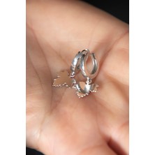 Elika Silver Kadın Sallantılı Yaprak Model 925 Ayar Gümüş Küpe