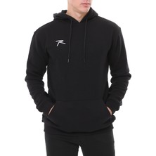 Raru Erkek Kapüşonlu Sweatshirt Lepıdus Siyah