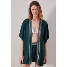 Penti Leaf Yeşil Kimono