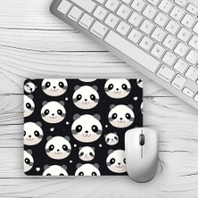 Moddy Store Panda Yüz Figürlü Baskılı Kaydırmaz Taban 18X22 cm Mouse Pad