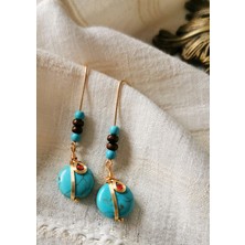 Halley Concept HalleyConcept Doğal Taşlı Butik Küpe Kadın