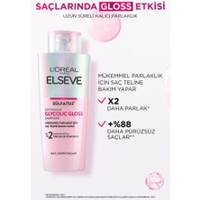 Elseve Glycolic Gloss Mükemmel Parlaklık Şampuan 200ML + Saç Kremi 150ML+ Laminasyon Bakım 200ML 3'lü Saç Bakım Seti