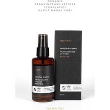 Qaratau Organik Frankincense Vetiver Ferahlatıcı Vücut Masaj Yağı 100 ml