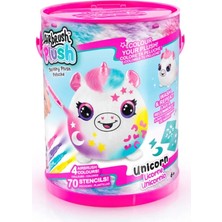 Airbrush Plush Sürpriz Squishy Paint Bucket Unicorn