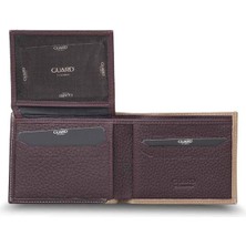 Guard Mat Gül Kurusu - Bordo Yatay Deri Cüzdan - GRD2403XW22278