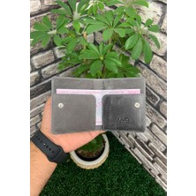 Guard Antik Gri Patlı Tasarım Deri Kartlık - GRD2403XW22439