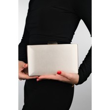 Luvi Dallas Bej Saten Kadın Abiye Çanta