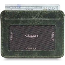 Guard Dikey Crazy Yeşil Deri Kartlık - GRD2403XW22454