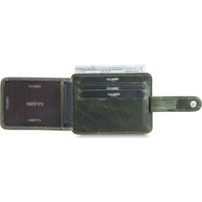 Guard Dikey Crazy Yeşil Deri Kartlık - GRD2403XW22454