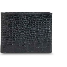 Guard Croco Siyah Klasik Deri Erkek Cüzdanı - GRD2403XW22349