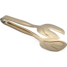 Kb Solingen Titanyum Gold 5"li Pasta, Makarna, Salata, Buz ve Şeker Maşa Seti