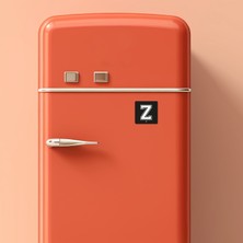 Magster Z Harf - 10X10 cm Mıknatıslı Evrensel Tak Çıkar Dekoratif Aksesuar
