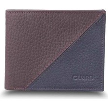 Guard Mat Bordo - Lacivert Yatay Deri Cüzdan - GRD2403XW22272
