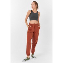 Tommy Life Fv Store  Tommy Life Siyah Basic Sıfır Kol Dar Kalıp U Yaka Kadın Crop Top Atlet - 97160