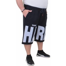 Starbattal Erkek Büyük Beden Penye Şort Hard 24631 Lacıvert