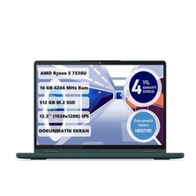 Lenovo Yoga 6 13ABR8 Ryzen 5 7530U 16GB 512 GB SSD 13.3" Freedos 83B2008FTX Dokunmatik Bilgisayar