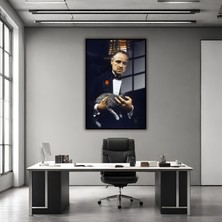 Gaagart Metal Çerçeveli Temperli Cam Tablo The Godfather Baba