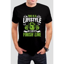 T-35 Gym Baskılı Siyah Unisex T-Shirt