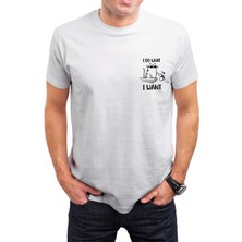 T-35 Yazılı Kedi Baskılı Beyaz Unisex T-Shirt