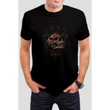 T-35 Kuru Kafa Baskılı Siyah Unisex T-Shirt