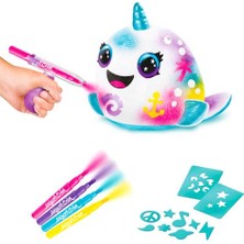 Airbrush Plush Sürpriz Squishy Paint Bucket Narwhal