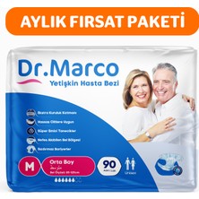 Dr Marco Dr.marco Yetişkin Bel Bantlı Hasta Bezi Medium 90 Adet