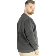 Superxl Erkek Sweatshirt Bisiklet Yaka Basic 20131 Antramelanj