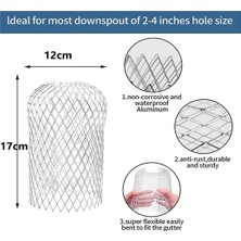 Xin Yue Zhang 8 Adet Oluk Korumaları - Alüminyum Oluk Iniş Borusu Koruması, Genişletilebilir Yaprak Süzgeç Oluk Ekranı 10 x 17CM Aşağı Kapakları (Yurt Dışından)