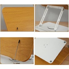 Xin Yue Zhang 360° Dönen Taban Kitap Standı Okumak Için Tutucu Eller Serbest Katlanabilir Kitap Ekran Standı, Ataşlar ile Ahşap Panel Standı (Yurt Dışından)