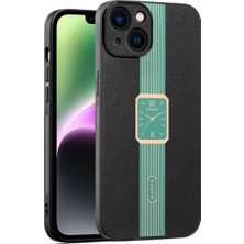 LRtools iPhone 14 Plus Elektroklokal Deri+Akrilik+Tpu Anti-Fall Telefon Kapağı (Yurt Dışından)