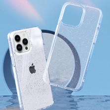 LRtools iPhone 15 Pro Cep Telefonu Kılıfı Glitter Powder Clear Tpu+Pc Koruma Kapağı (Yurt Dışından)