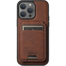 LRtools iPhone 14 Pro Max Magnetic Case Pu+Tpu Anti-Güz Söndürülebilir Telefon Kapağı (Yurt Dışından)