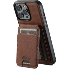 LRtools iPhone 14 Pro Max Magnetic Case Pu+Tpu Anti-Güz Söndürülebilir Telefon Kapağı (Yurt Dışından)