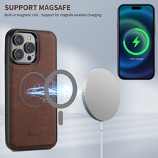 LRtools iPhone 14 Pro Max Magnetic Case Pu+Tpu Anti-Güz Söndürülebilir Telefon Kapağı (Yurt Dışından)