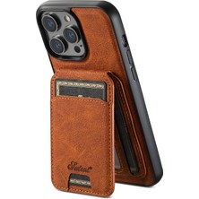 LRtools iPhone 14 Pro Max Magnetic Case Pu+Tpu Anti-Güz Söndürülebilir Telefon Kapağı (Yurt Dışından)