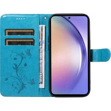 LRtools Samsung Galaxy A54 5g Çiçek Baskılı Deri Stand Telefon Kapağı (Yurt Dışından)