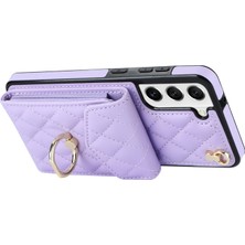 LRtools Samsung Galaxy S23 Kart Tutucu Yüzük Kickstand Pu Deri+Tpu Arka Kapak (Yurt Dışından)