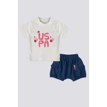 U.S. Polo Assn. Beyaz Kız Bebek Takım