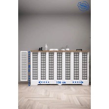 Endless Shopping Petek Onu Kapatma Dolap Dresuar Kalorifer Petek Kaplama Çam Renk Ahsap Mobilya 136 cm Cok Amacli