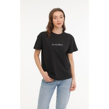 Kinetix Wl Hestıa 11Mdk403 4Fx Siyah Kadın Kısa Kol T-Shirt