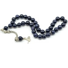 Tesbihhome Lacivert Yıldız Taşı Tesbih 10 mm Küre Kesim