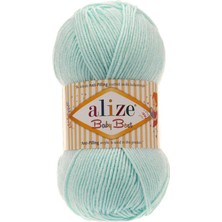 Alize 5 Adet Baby Best Anti-Piling Bebe El Örgü Ipi Su Yeşili 19