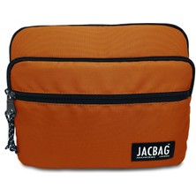 Jacbag İki Bölmeli Fermuarlı  Cepli Tablet Çantası