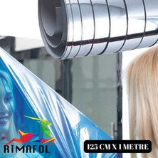 Rimafol Rimafol Aslan Kendinden Yapışkanlı Ayna Efektli Çizilmez Film Gümüş 125CMX1M